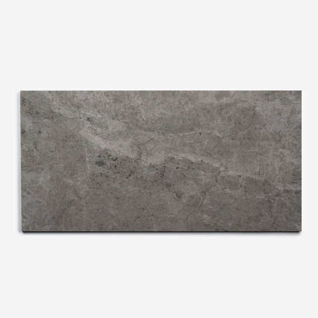 Grey Tilly Tundra Stone Tile Gloss 300 x 600 x 10mm Porcelain