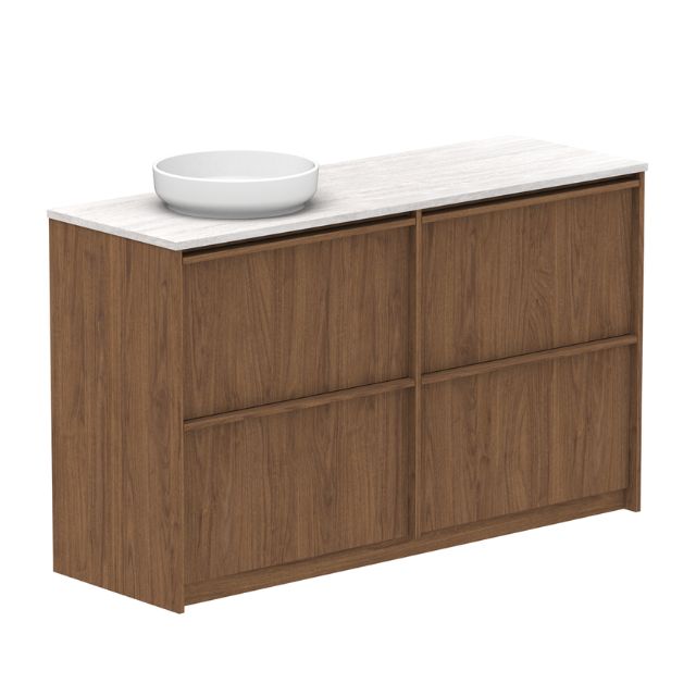 ADP Eli Floor Standing Vanity 1500mm Left Bowl ELIFAW1500WKLCP | The Blue Space
