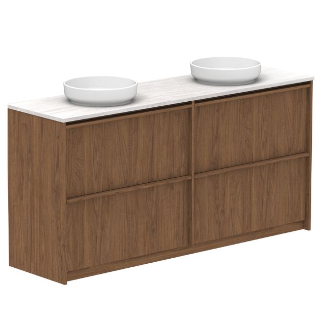 ADP Eli Floor Standing Vanity 1800mm Double Bowl ELIFAW1800WKDCP | The Blue Space