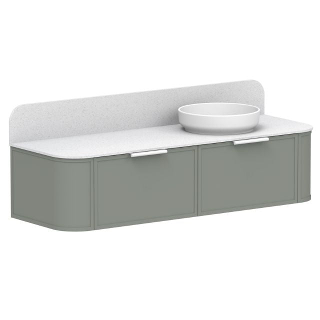 ADP Flo Wall Hung Vanity with Caesarstone Top