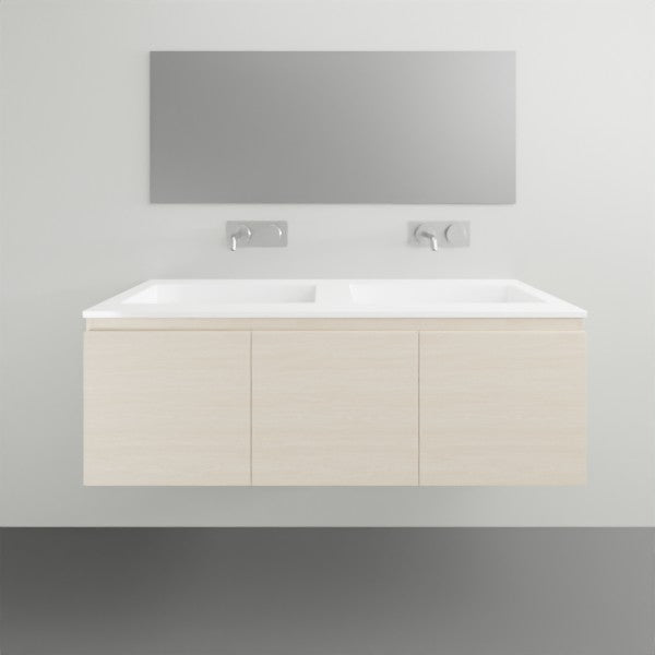 ADP Glacier Lite All Door Slim Vanity with Cast Marble Top - 1200mm Double Bowl | The Blue Space