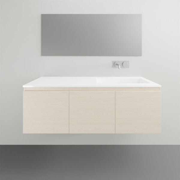 ADP Glacier Lite All Door Slim Vanity with Cast Marble Top - 1200mm Right Bowl | The Blue Space