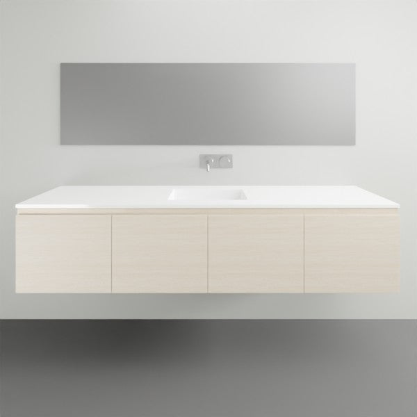 ADP Glacier Lite All Door Slim Vanity with Cast Marble Top - 1800mm Centre Bowl | The Blue Space