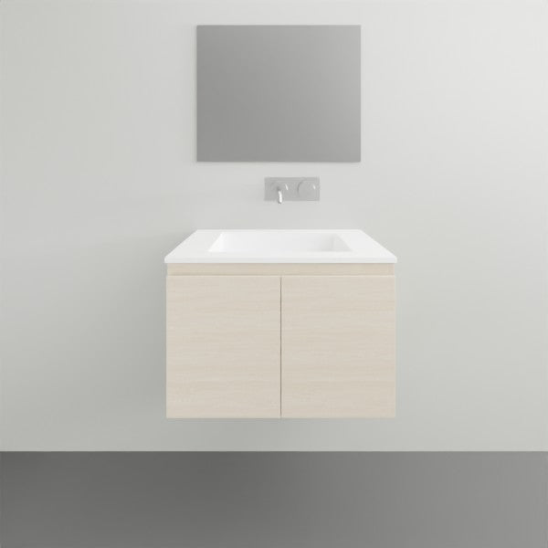 ADP Glacier Lite All Door Slim Vanity with Cast Marble Top - 600mm Centre Bowl | The Blue Space