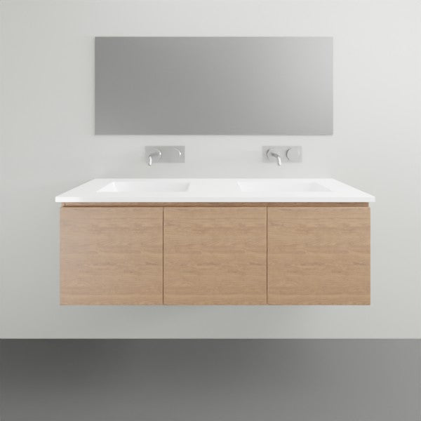 ADP Glacier Lite All Door Slim Vanity with Ceramic Top - 1200mm Double Bowl | The Blue Space
