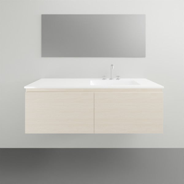 ADP Glacier Lite All Drawer Slim Vanity with Ceramic Top - 1200mm Right Bowl | The Blue Space