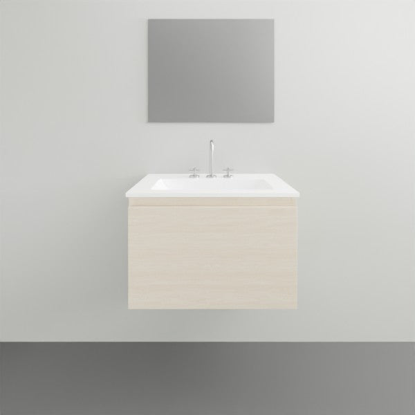 ADP Glacier Lite All Drawer Slim Vanity with Ceramic Top - 600mm Centre Bowl | The Blue Space