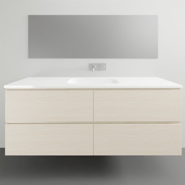 ADP Glacier Lite All Drawer Twin Vanity Solid Surface Top - 1500mm Centre Bowl | The Blue Space