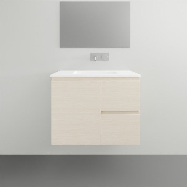 ADP Glacier Lite Ensuite Door and Drawer Twin Vanity Ceramic Top - 750mm Right Bowl | The Blue Space