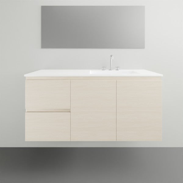 ADP Glacier Lite Twin Vanity with Ceramic Top - 1200mm Right Bowl | The Blue Space
