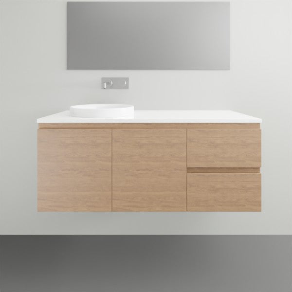 ADP Glacier Lite Twin Vanity with Surface Top - 1200mm Left Bowl | The Blue Space