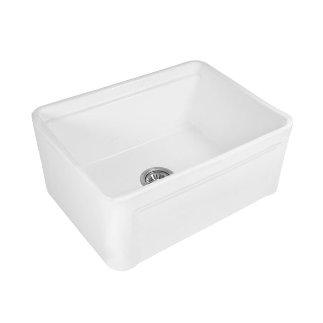 Bao Ceramic Farmhouse Sink & Accessories Pack 615mm - Gloss White | The Blue Space