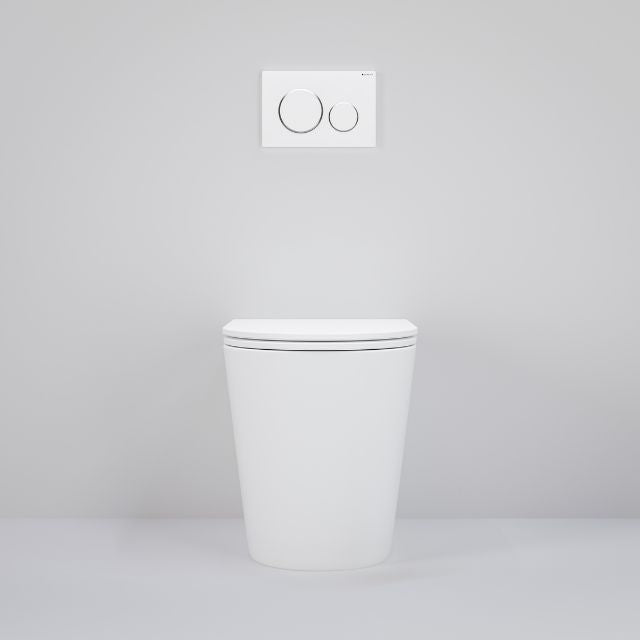 Build Your In-Wall Toilet: Bao Elegant Wall Faced Toilet Pan Matte White with Cistern Options