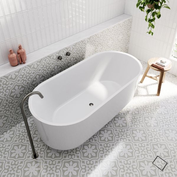 Bao Elegant 1500mm Freestanding Bath - Matte White
