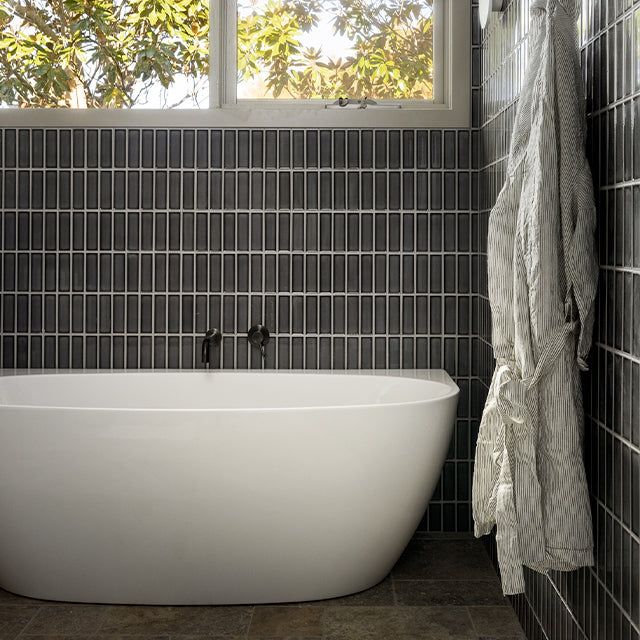 Meir shadow tapware | Carrajung Estate, Build Her Collective x The Blue Space Bathroom collaboration