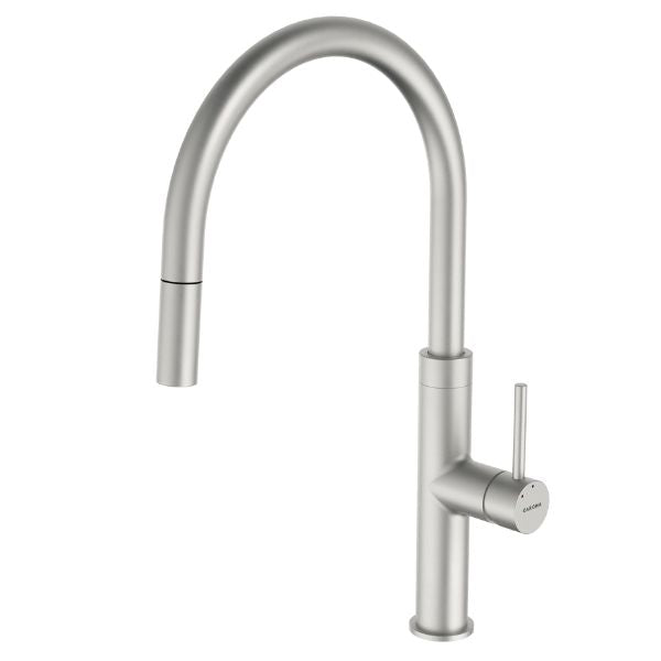 Liano II Pull Down Sink Mixer in Brushed Nickel by Caroma - The Blue Space