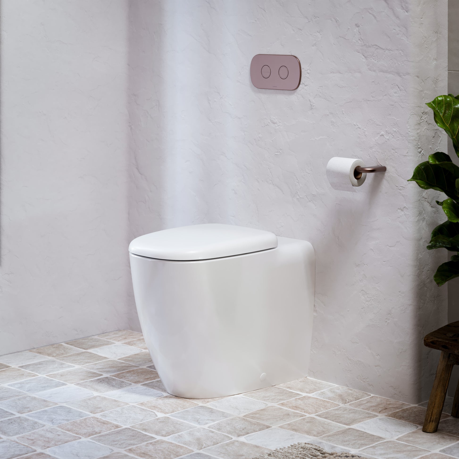 Caroma Contura II Cleanflush Invisi Series II Wall Faced Suite - White