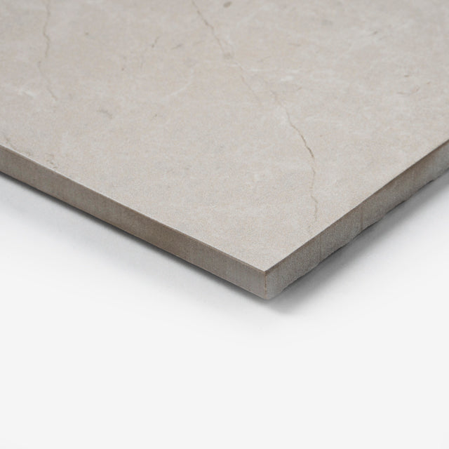 Tan Tilly Tundra Stone Tile Matte Tech Grip 600 x 600 x 10mm Porcelain | The Blue Space
