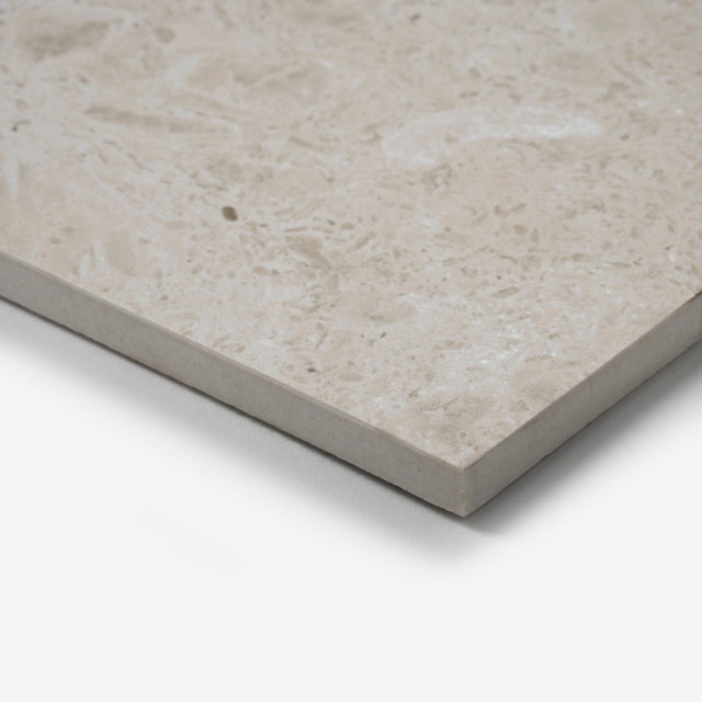 Ivory Myra Limestone Tile Matt 600 x 1200 x 10mm Porcelain | The Blue Space