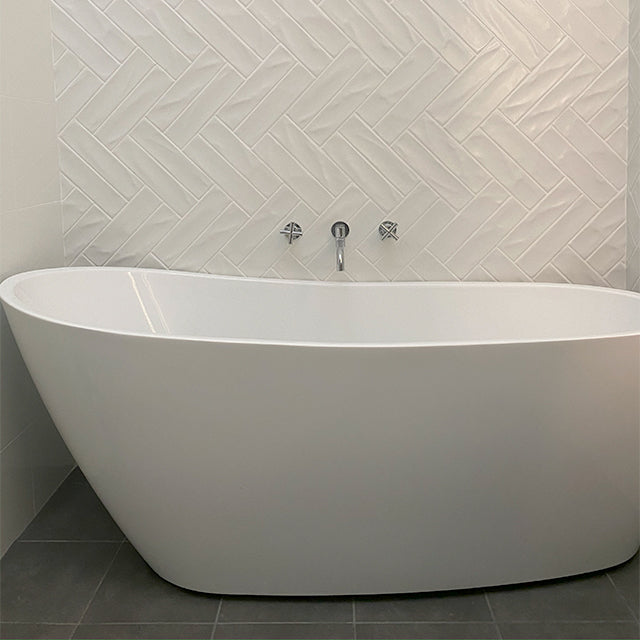 Glenorie renovation - main bathroom - Clark Cross Lead Free Wall Top Assemblies - Chrome