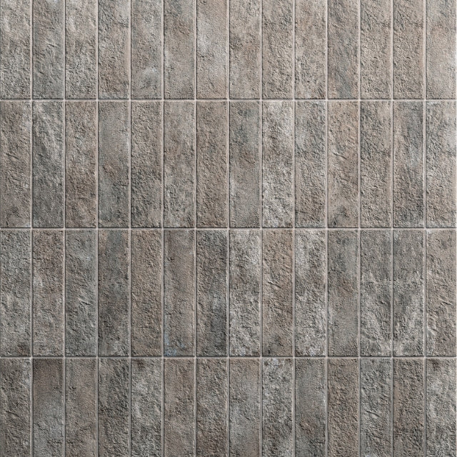 Eton Grey Porcelain Brick Look Tile 60mm x 250mm 625CHECHB - The Blue Space