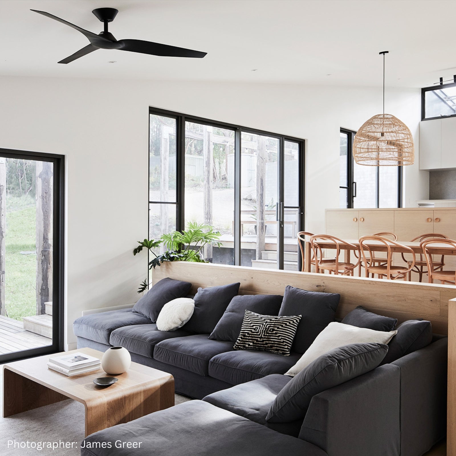 Fanco Infinity-iD 2.1 DC1620mm Ceiling Fan with Remote & Wall Control Black W-CFFCINID25BL-WC - The Blue Space