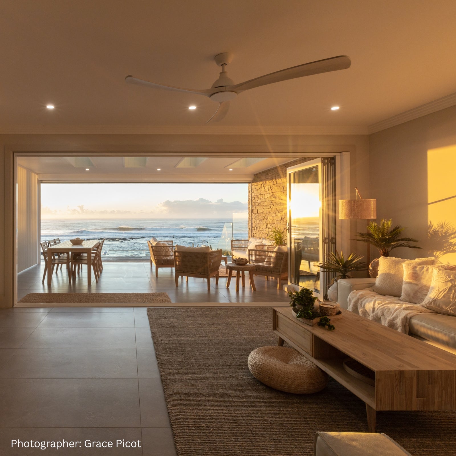 Fanco Sanctuary DC 2337mm Ceiling Fan White/Whitewash W-CFFCSAWH-B6WH - The Blue Space