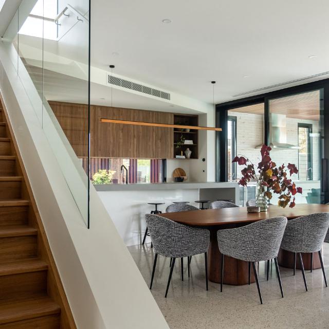 Fluxwood Tenn Up Timber Linear Pendant Light - The Blue Space