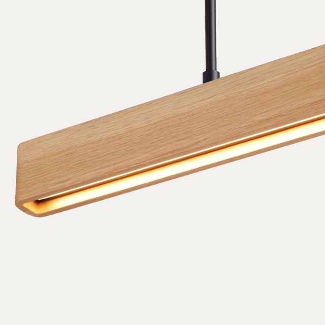 Fluxwood Umber Timber Linear Pendant Light - The Blue Space