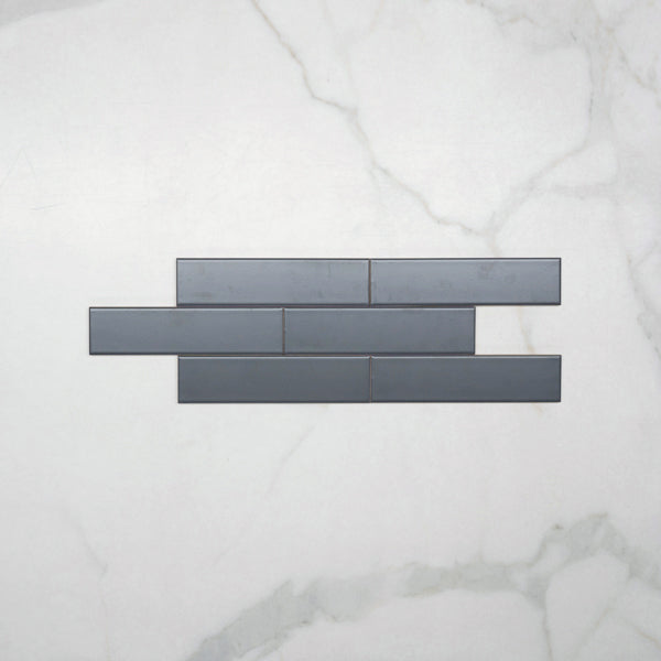 Sunset Iron Grey Satin Flat Ceramic Tile 50x200mm