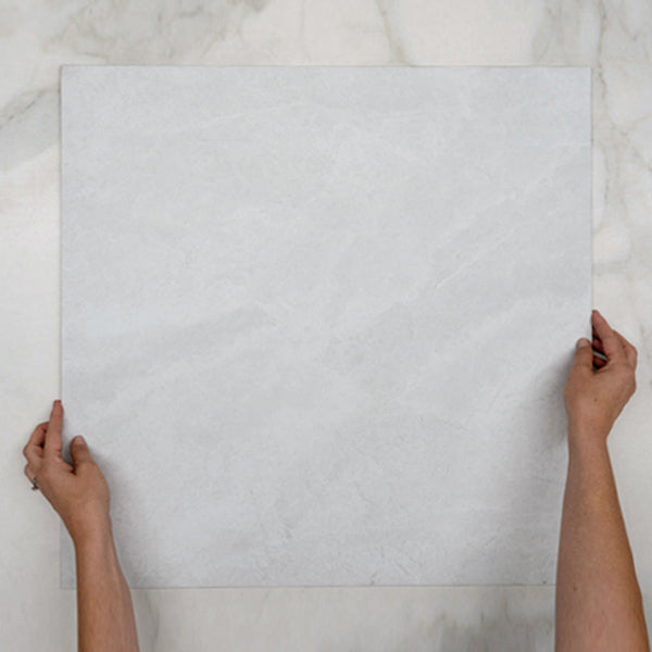 White Tilly Tundra Stone Tile Tech Grip 600 x 600 x 10mm Porcelain