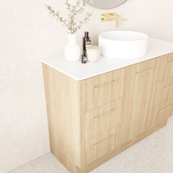 Marquis Hamilton Floor Standing Vanity - 1200mm Offset Bowl Side | The Blue Space