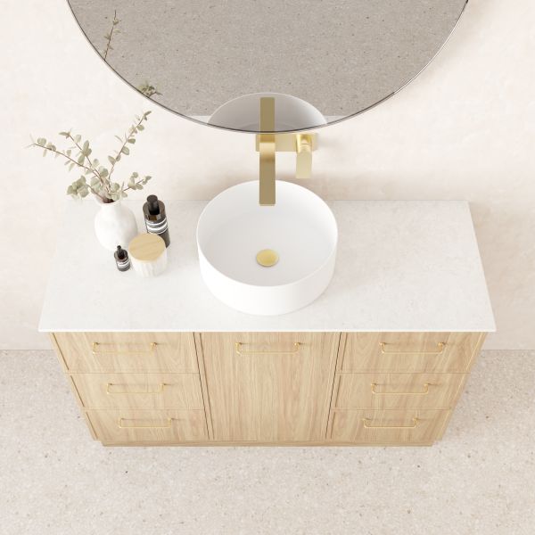Marquis Hamilton Floor Standing Vanity - 1200mm Offset Bowl Top | The Blue Space
