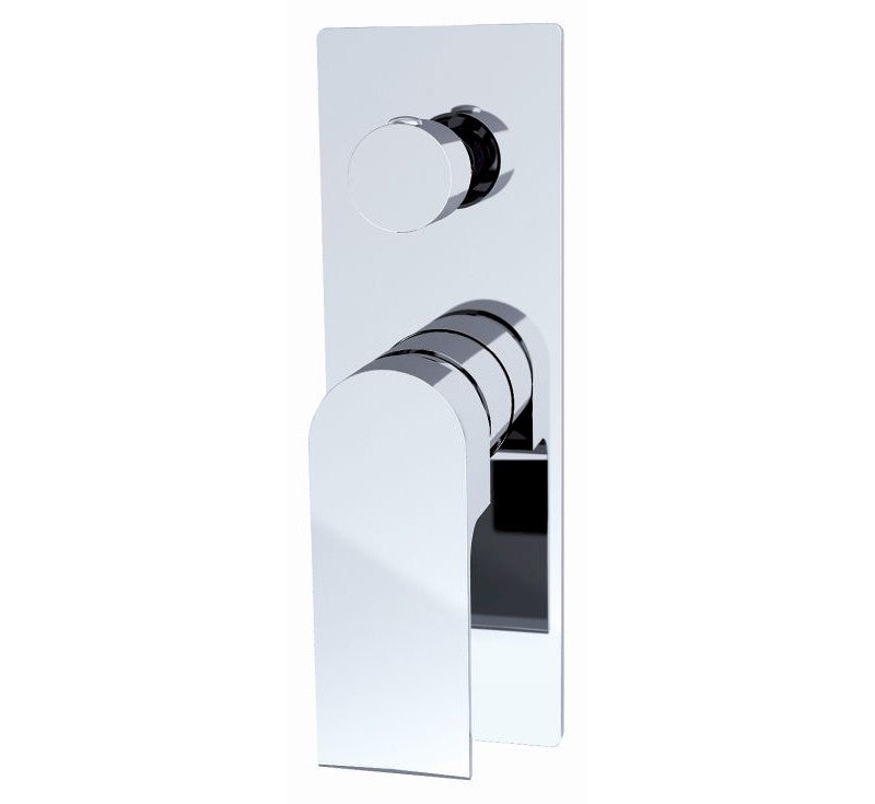 Nero Bianca Shower Mixer With Divertor Chrome | The Blue Space