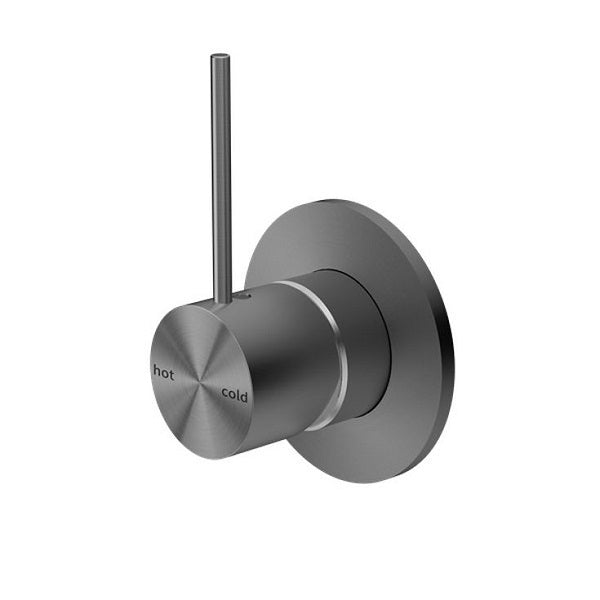 Nero Mecca Shower Mixer Handle Up Gun Metal | The Blue Space