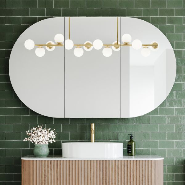 Ingrain Ash Pill Horizontal Shaving Cabinet 1500mm IGHMC1500 at The Blue Space