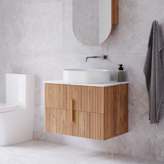 Ingrain Contoured Ash Wall Hung Vanity
