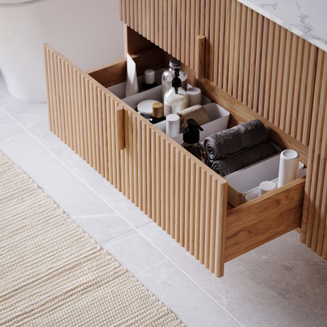 Ingrain Contoured Ash Wall Hung Vanity