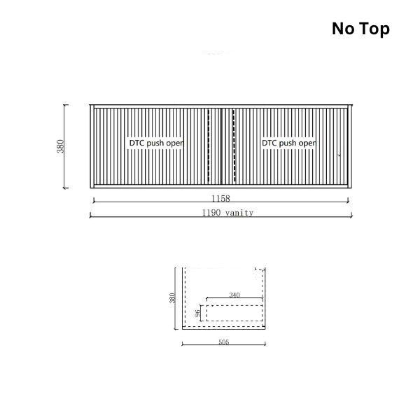 Ingrain Grooved Wall Hung Vanity