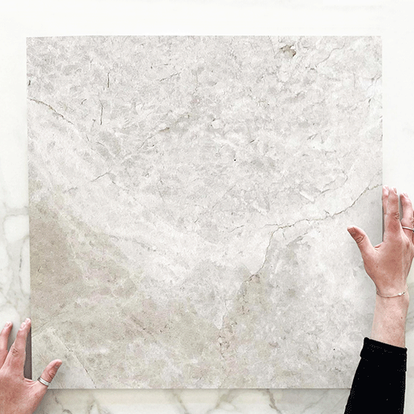 Ivory Tilly Tundra Stone Look Tile Matte Tech Grip Porcelain Sample online at The Blue Space