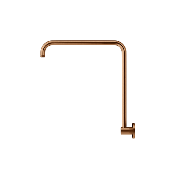 Meir Round High Rise Shower Arm Lustre Bronze