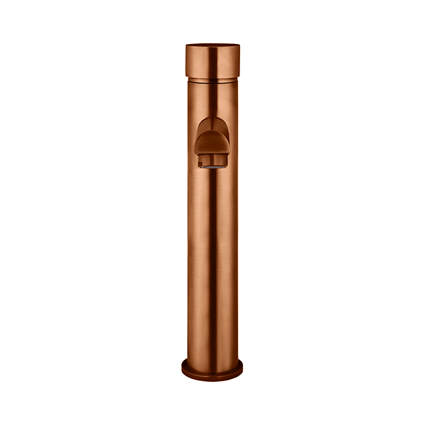 Meir Pinless Round Tall Basin Mixer Lustre Bronze