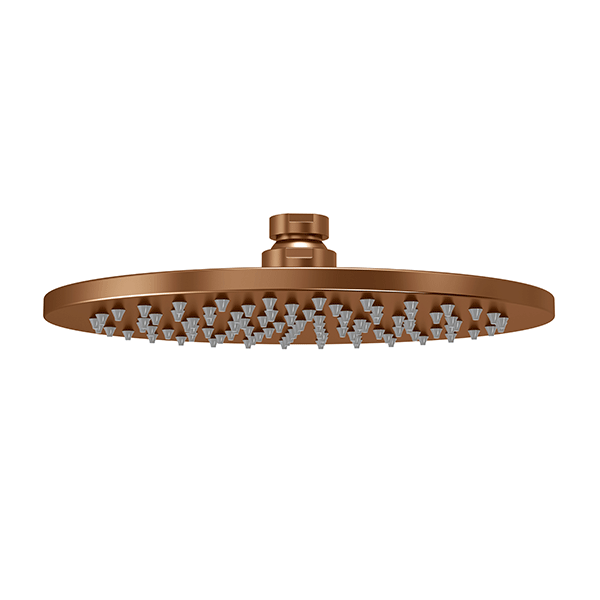 Meir Round Shower Rose 200mm Lustre Bronze