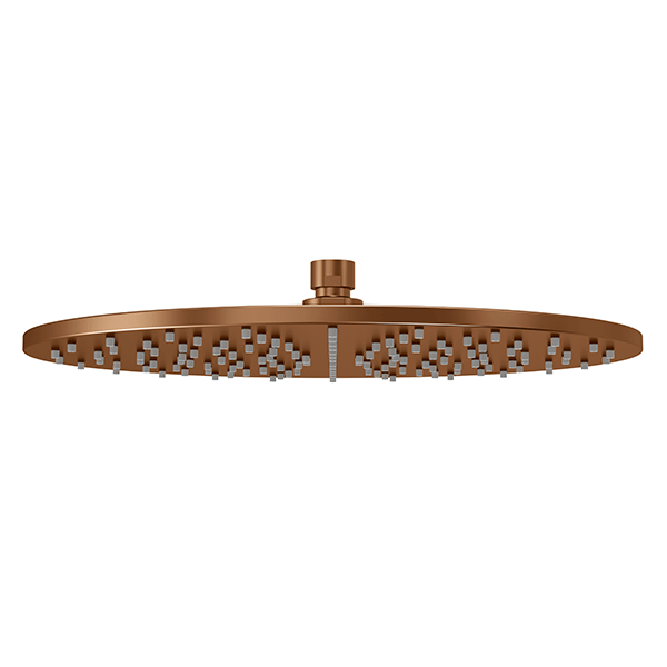 Meir Round Shower Rose 300mm Lustre Bronze