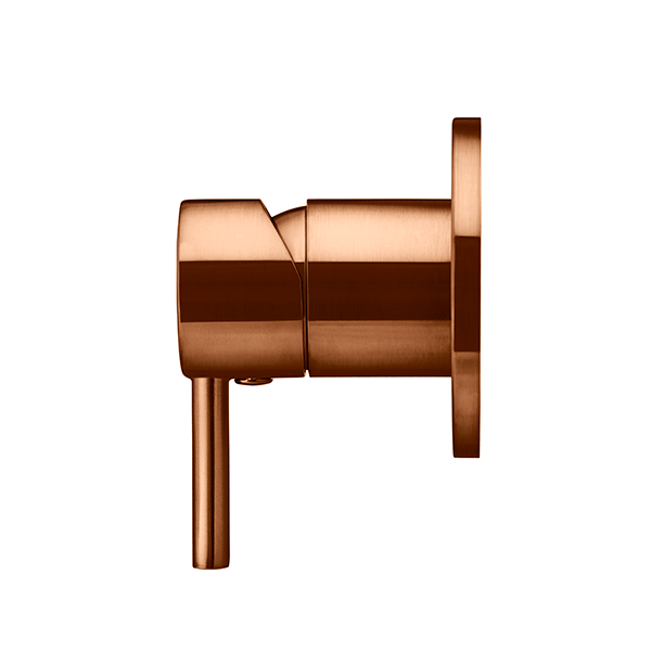 Meir Round Wall Mixer Short Pin Lever Lustre Bronze