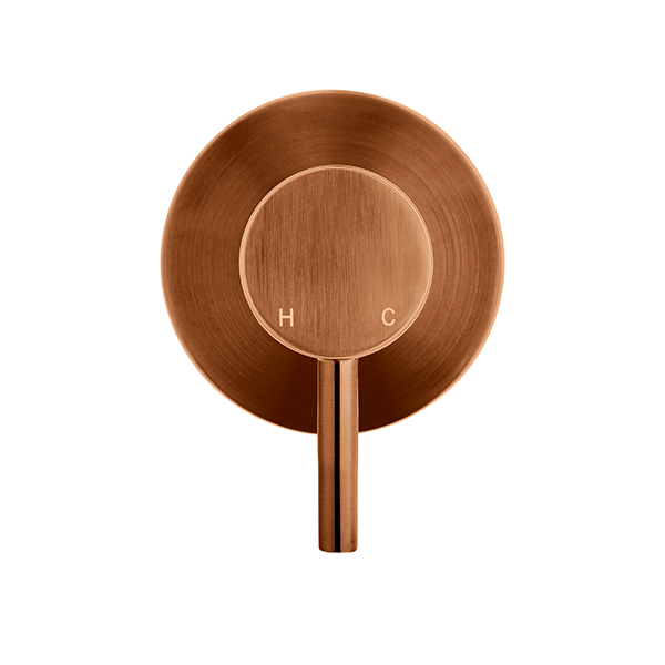 Meir Round Wall Mixer Short Pin Lever Lustre Bronze
