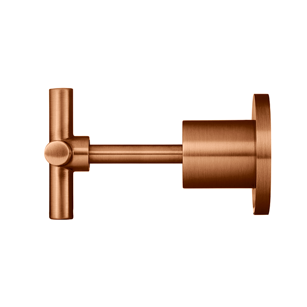 Meir Round Cross Jumper Valve Wall Top Assemblies Lustre Bronze