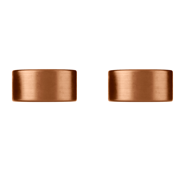Meir Circular Wall Taps Lustre Bronze