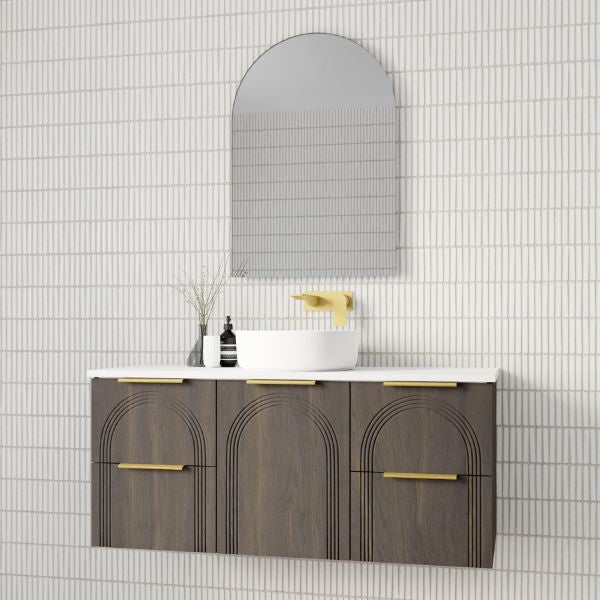 Marquis Arco Wall Hung Vanity with Caesarstone, Vasari or Dekton Top