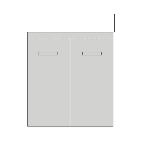 Marquis Asti Baby Compact Vanity - 400mm Wall Hung | The Blue Space